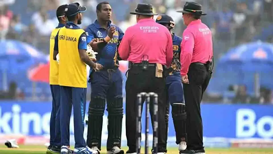 Angelo Mathews becomes the first player in international cricket to be 'timed out'