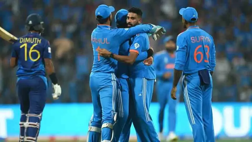 Shami, Siraj set the stage on fire as India storm their way to the semi-final